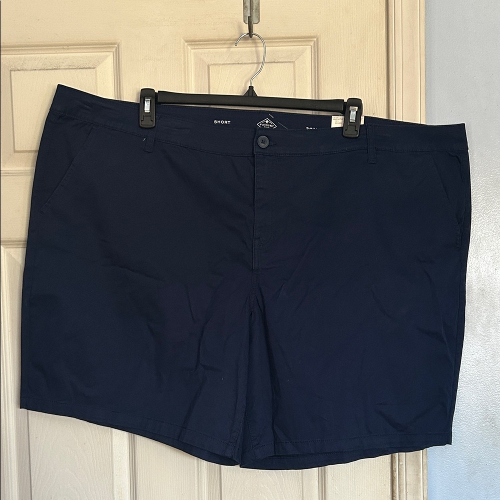 NWT St. John’s Bay American navy mid rise shorts size 30W - Picture 1 of 6